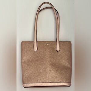 Kate Spade Metallic Rose Gold Tote